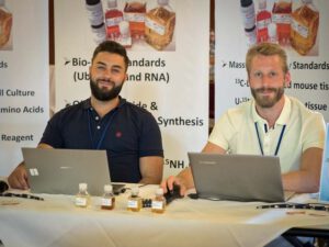 Biotech Jobs in Munich: 2 Silantes Employees at a trade fair